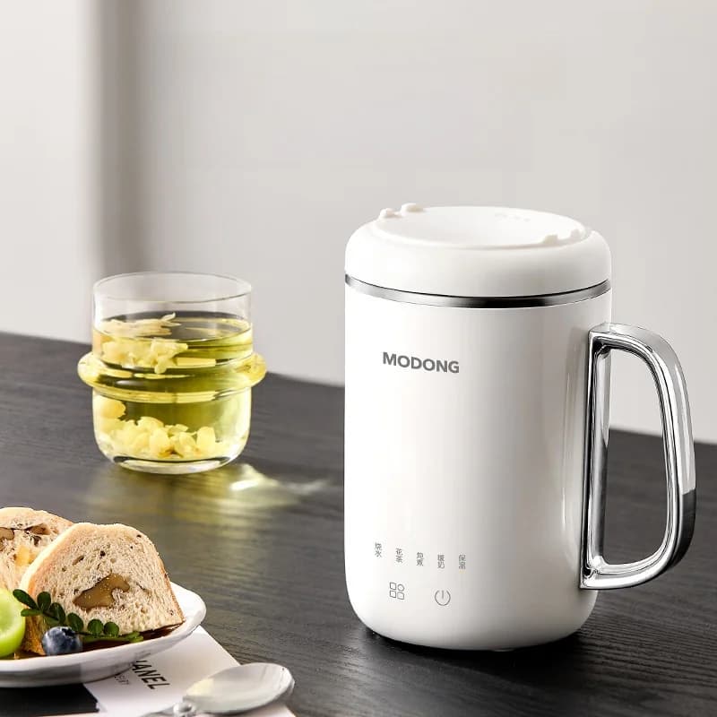 Φορητό ηλεκτρικό φλιτζάνι στιφάδου 450ml 220V με φίλτρο και κουτάλι