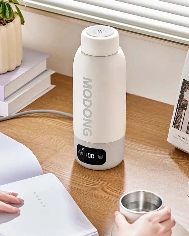 Φορητή ηλεκτρική κούπα ταξιδιού 600ml, εσωτερικό 316 ανοξείδωτο ατσάλι