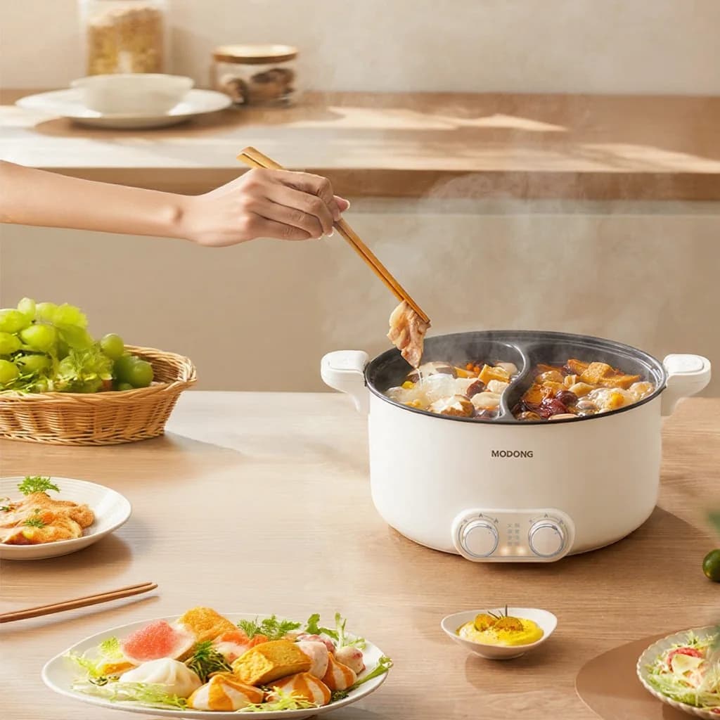 Ηλεκτρικό διζωνικό hot pot 6L 7L 8L με αφής έλεγχο