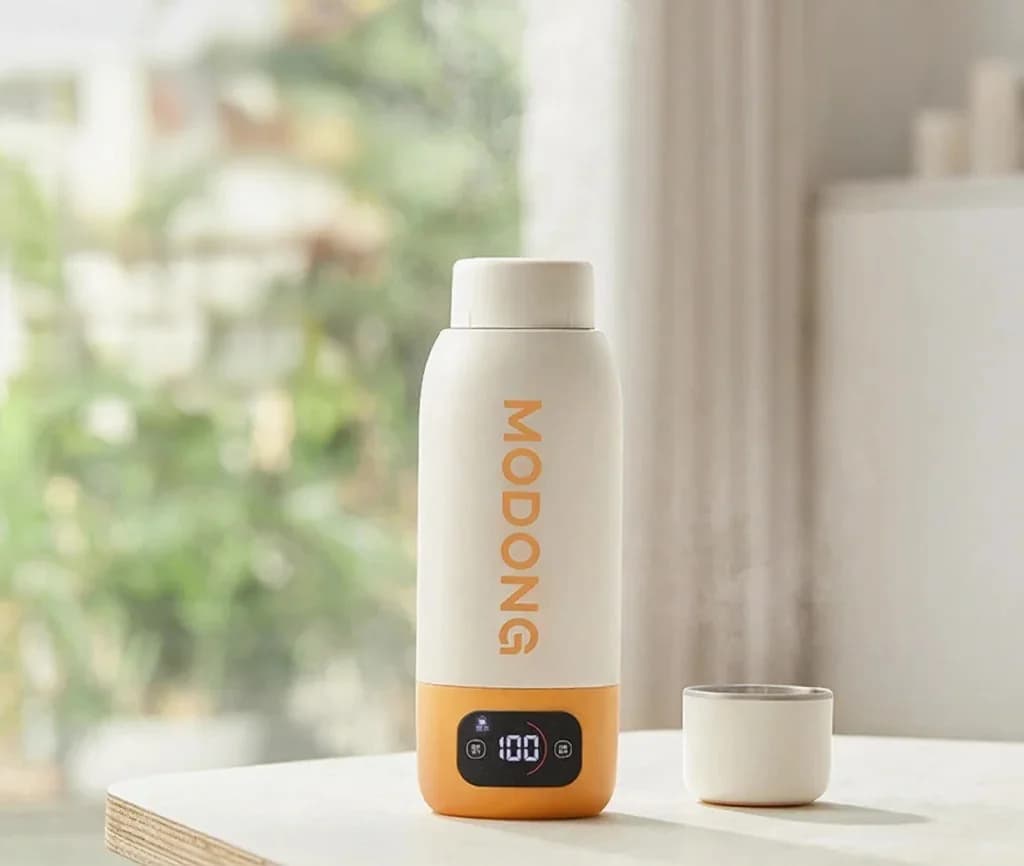 Φορητή ηλεκτρική κούπα θέρμανσης νερού 600ml με επένδυση 316 και θερμομόνωση κενού