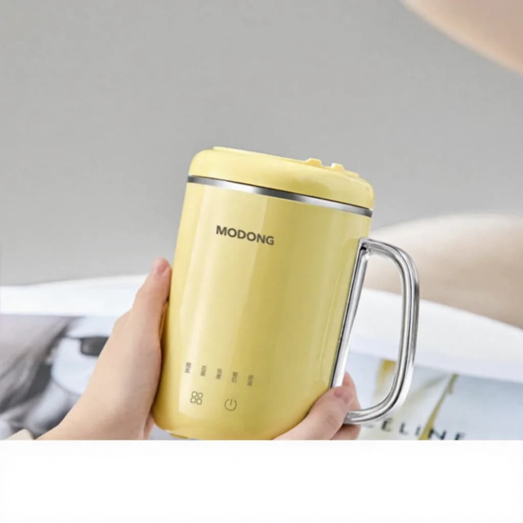 Φορητό ηλεκτρικό φλιτζάνι στιφάδου 450ml 220V με φίλτρο και κουτάλι