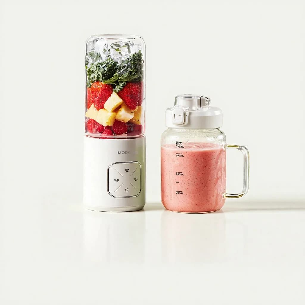 Φορητό Ασύρματο Μπλέντερ-Cup για Χυμούς και Smoothies