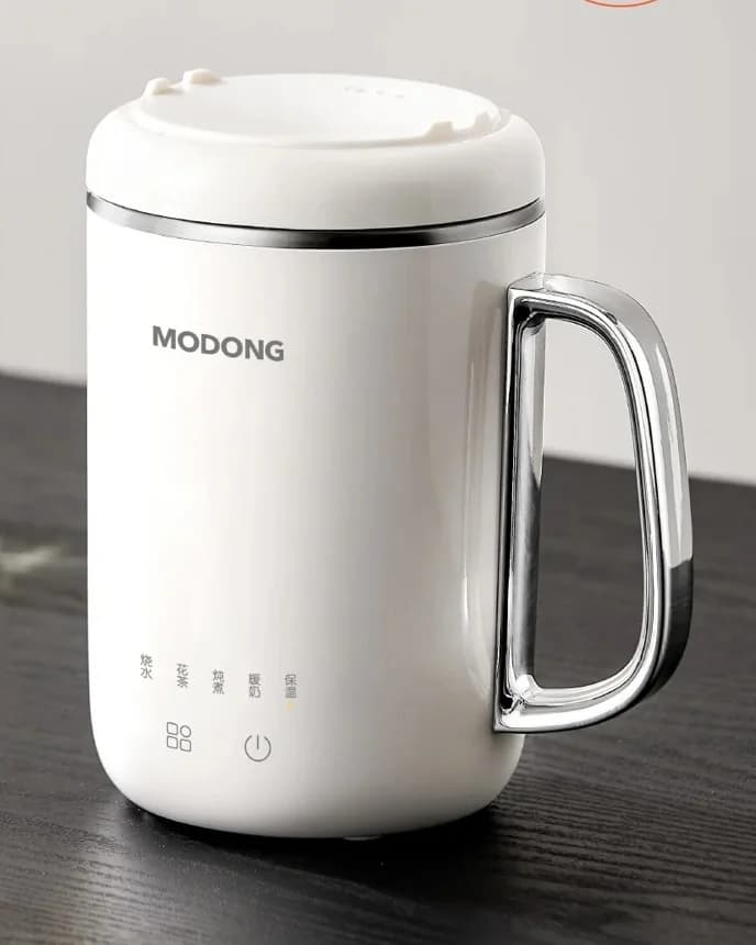 Φορητό ηλεκτρικό φλιτζάνι στιφάδου 450ml 220V με φίλτρο και κουτάλι