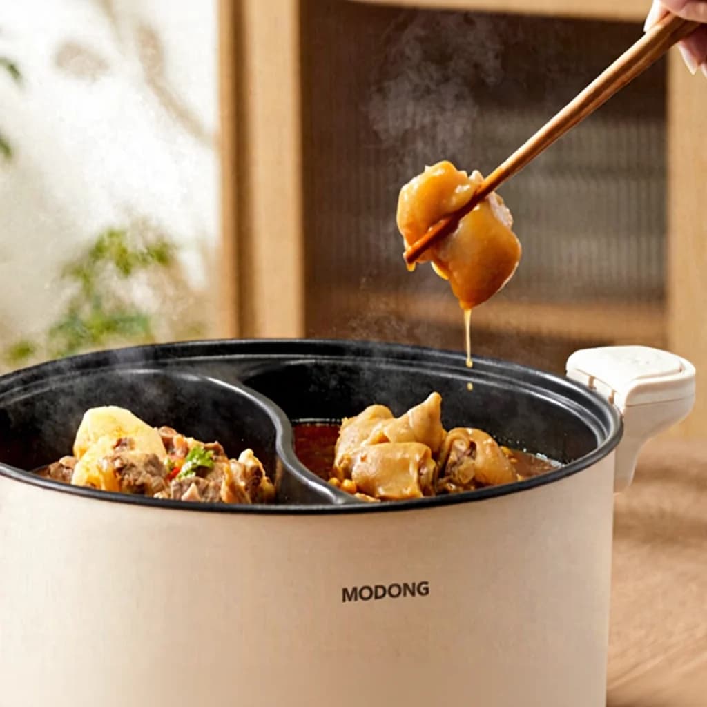 Ηλεκτρικό διζωνικό hot pot 6L 7L 8L με αφής έλεγχο