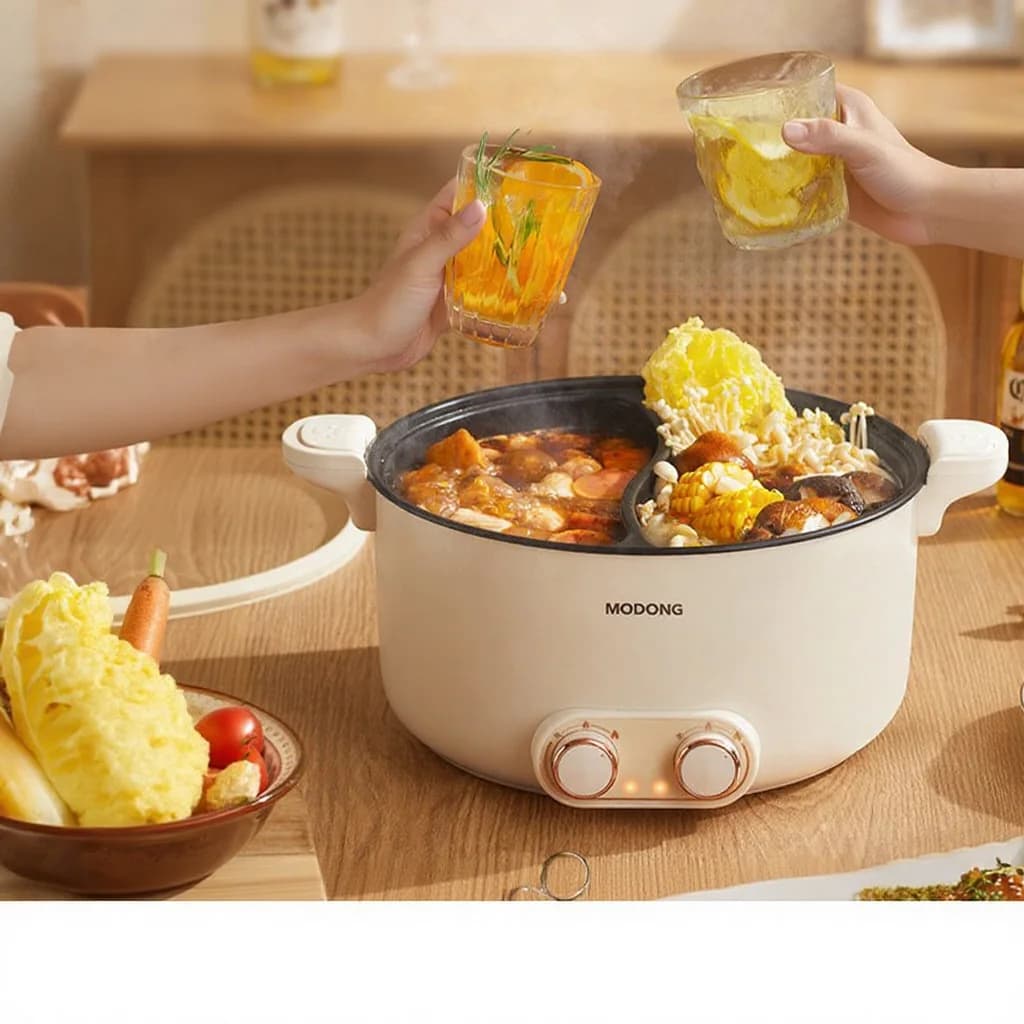 Ηλεκτρικό διζωνικό hot pot 6L 7L 8L με αφής έλεγχο