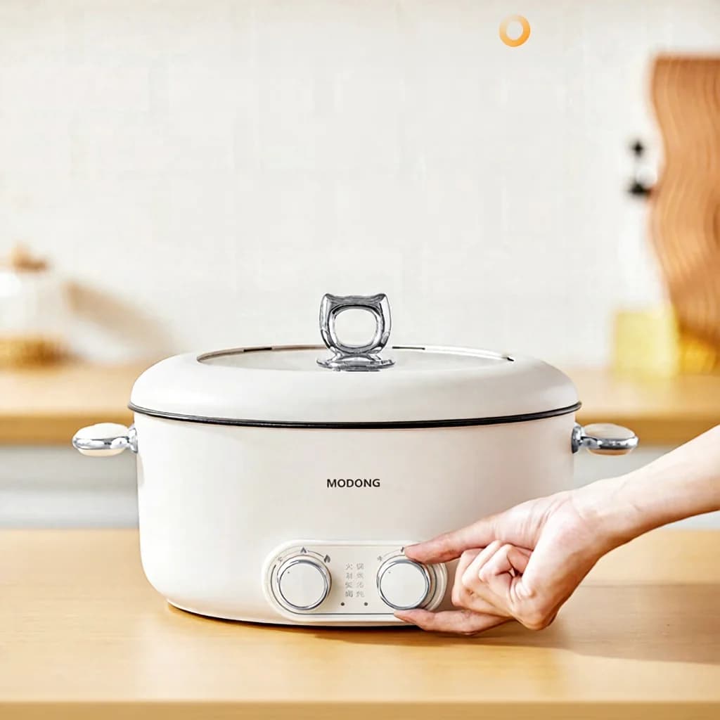 Ηλεκτρική κατσαρόλα hot pot με διπλό έλεγχο 6L, μεγάλη χωρητικότητα, αντικολλητική