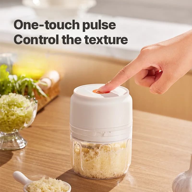 Φορητός ηλεκτρικός πολυκόφτης σκόρδου 250ml Cordless Food Grinder