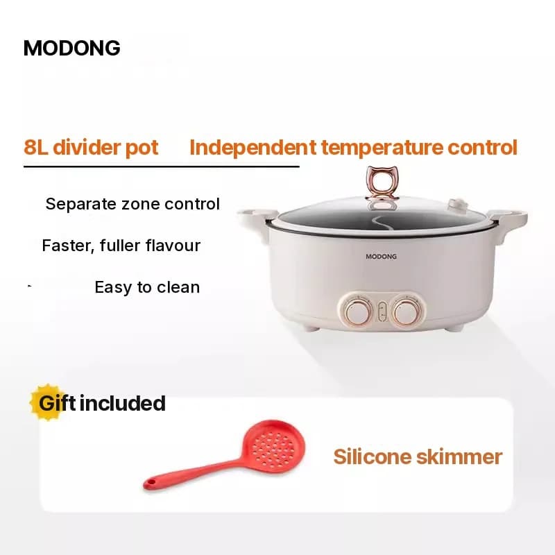 Ηλεκτρική κατσαρόλα hot pot με διαχωριστικό 6L-8L, 220V, 5-6 άτομα