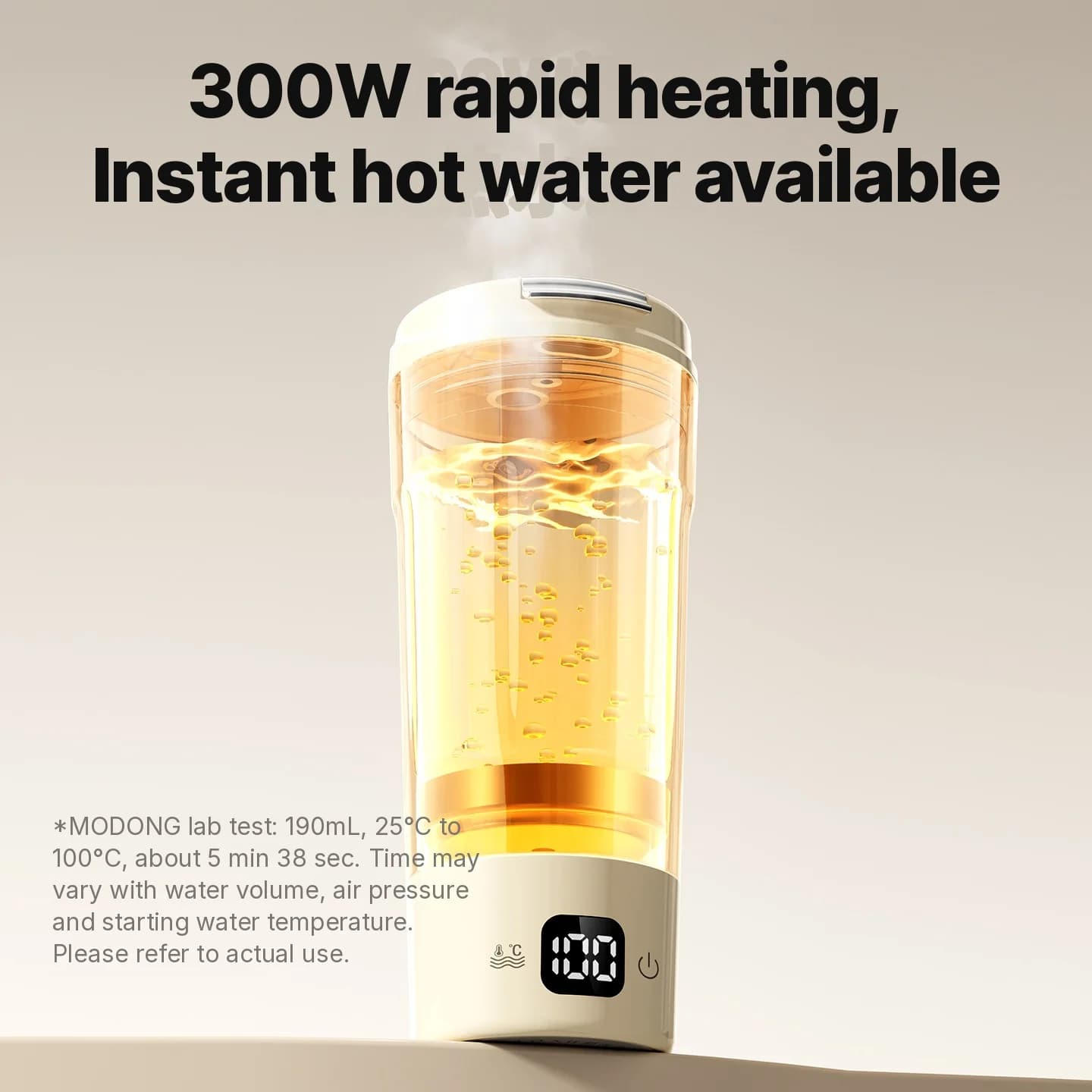 Φορητή ηλεκτρική κούπα θέρμανσης, 400mL, 7 ρυθμίσεις θερμοκρασίας