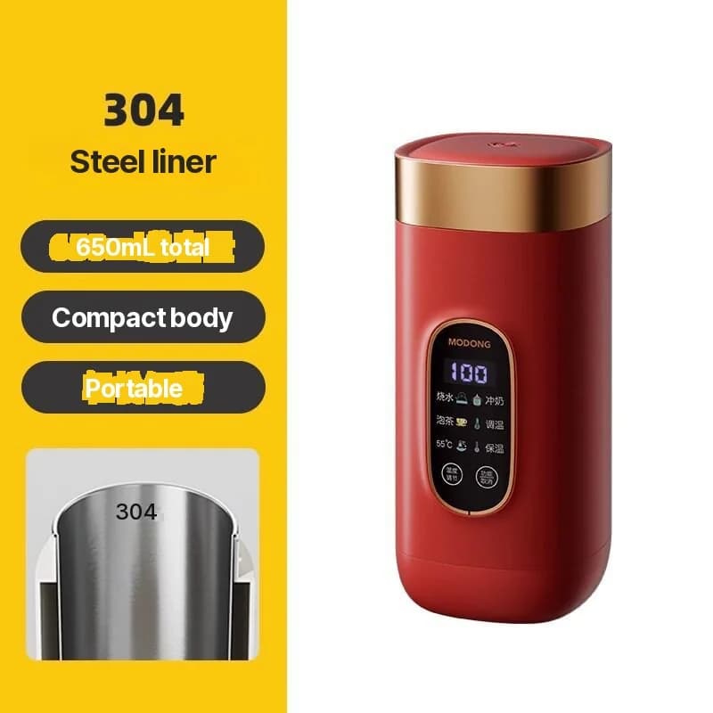 Φορητή Ηλεκτρική Κούπα Θέρμανσης Νερού 650ml 304 Liner 220V