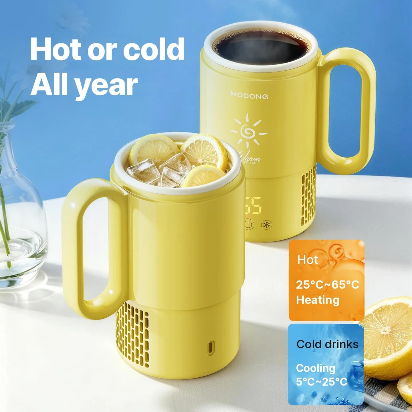 Μίνι Κούπα Ψύξης και Θέρμανσης 450mL 36W με Έλεγχο Αφής