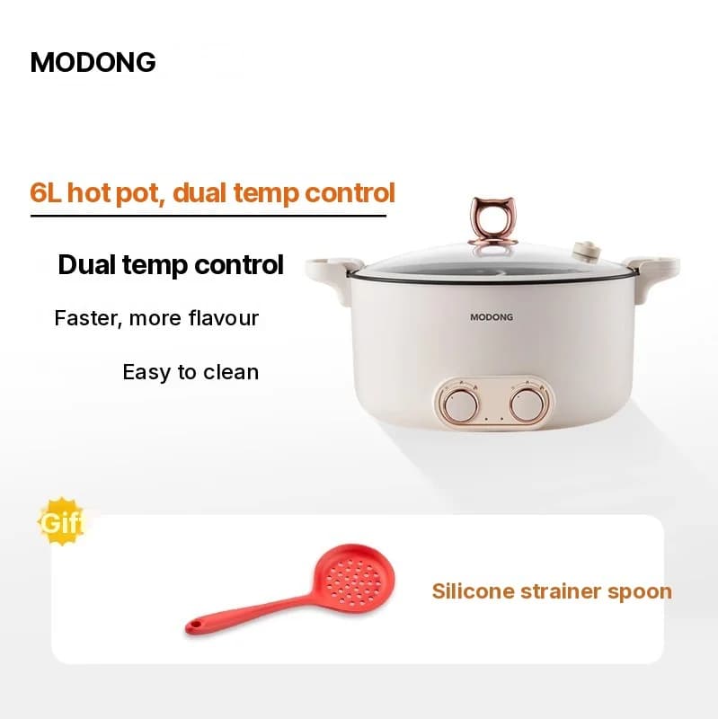 Ηλεκτρικό Hot Pot με Διαχωριστικό, 6L-8L, 220V, 5-6 Άτομα