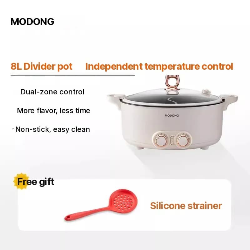 Ηλεκτρικό Hot Pot με Διαχωριστικό, 6L-8L, 220V, 5-6 Άτομα