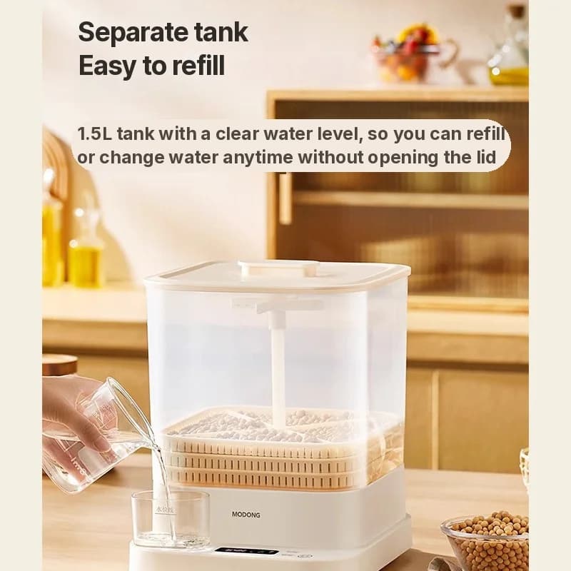 Ηλεκτρική Συσκευή Φυτρωμάτων Σπιτιού 1.5L 20W 3 Επιπέδων