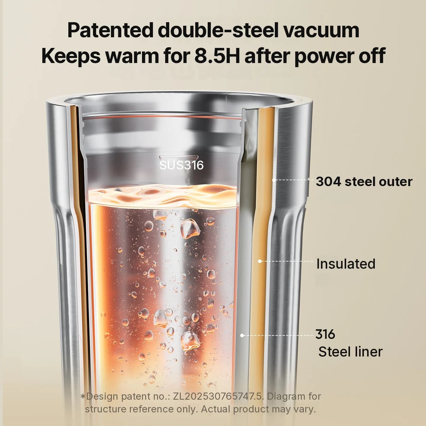 Φορητή ηλεκτρική κούπα θέρμανσης, 400mL, 7 ρυθμίσεις θερμοκρασίας