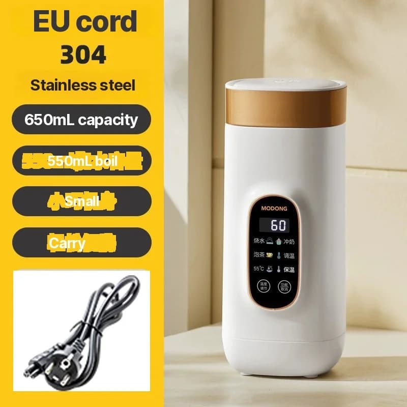 Φορητό Ηλεκτρικό Κύπελλο Θέρμανσης 650ml με Εσωτερικό Κάδο 304 ή 316