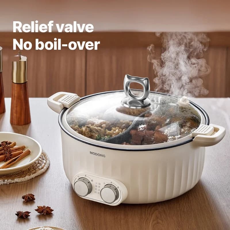 Ηλεκτρικό Hot Pot 7L Διπλής Ζώνης με Ανεξάρτητο Έλεγχο Θερμοκρασίας
