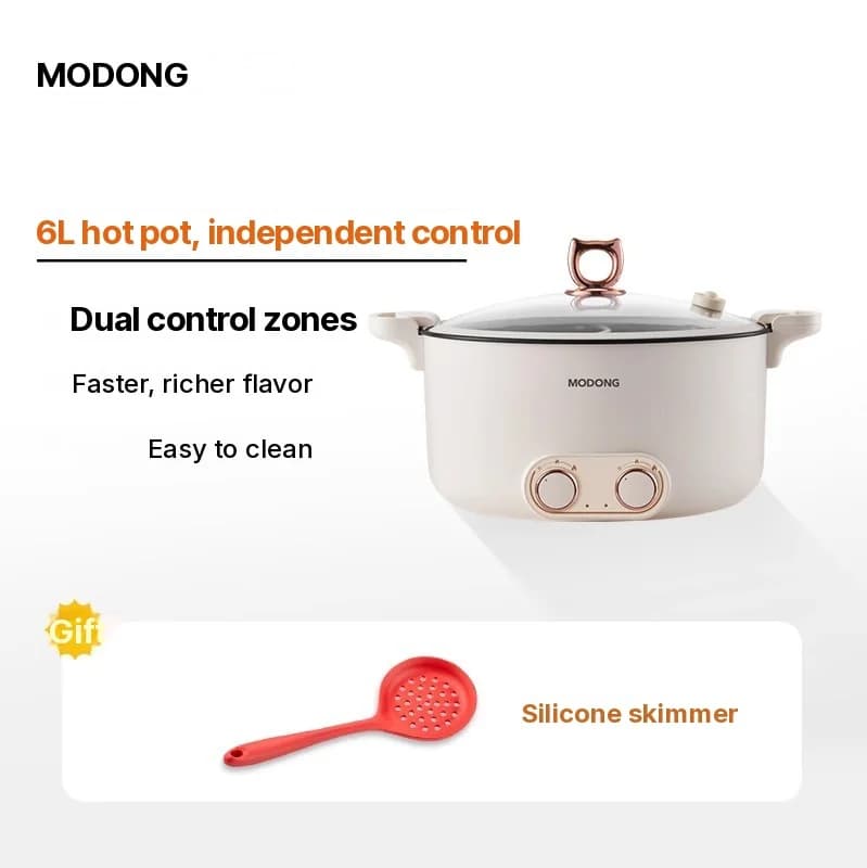 Ηλεκτρική κατσαρόλα hot pot με διαχωριστικό 6L-8L, 220V, 5-6 άτομα