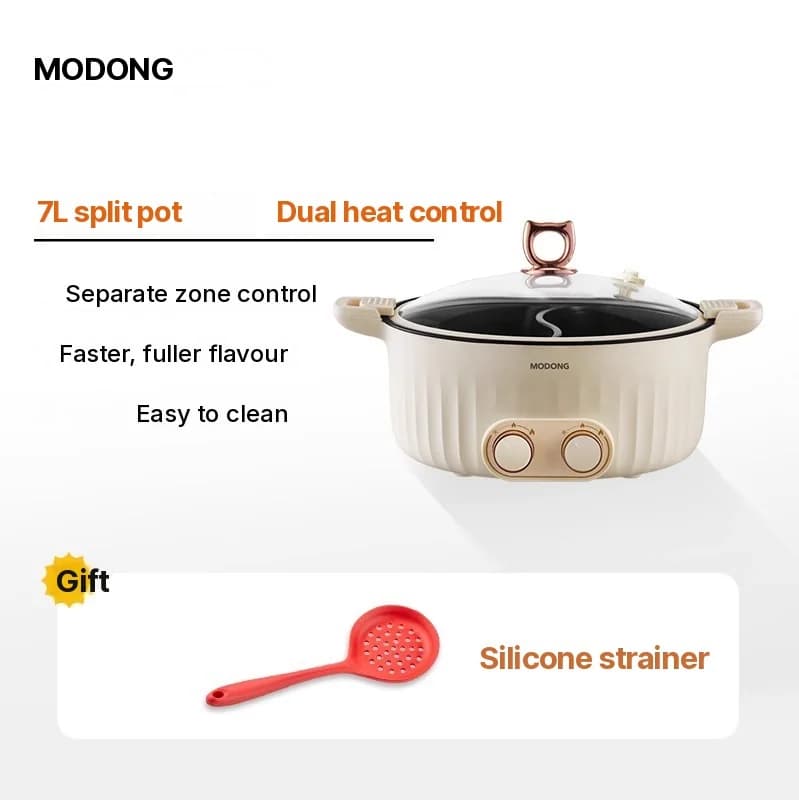 Ηλεκτρική κατσαρόλα hot pot με διαχωριστικό 6L-8L, 220V, 5-6 άτομα