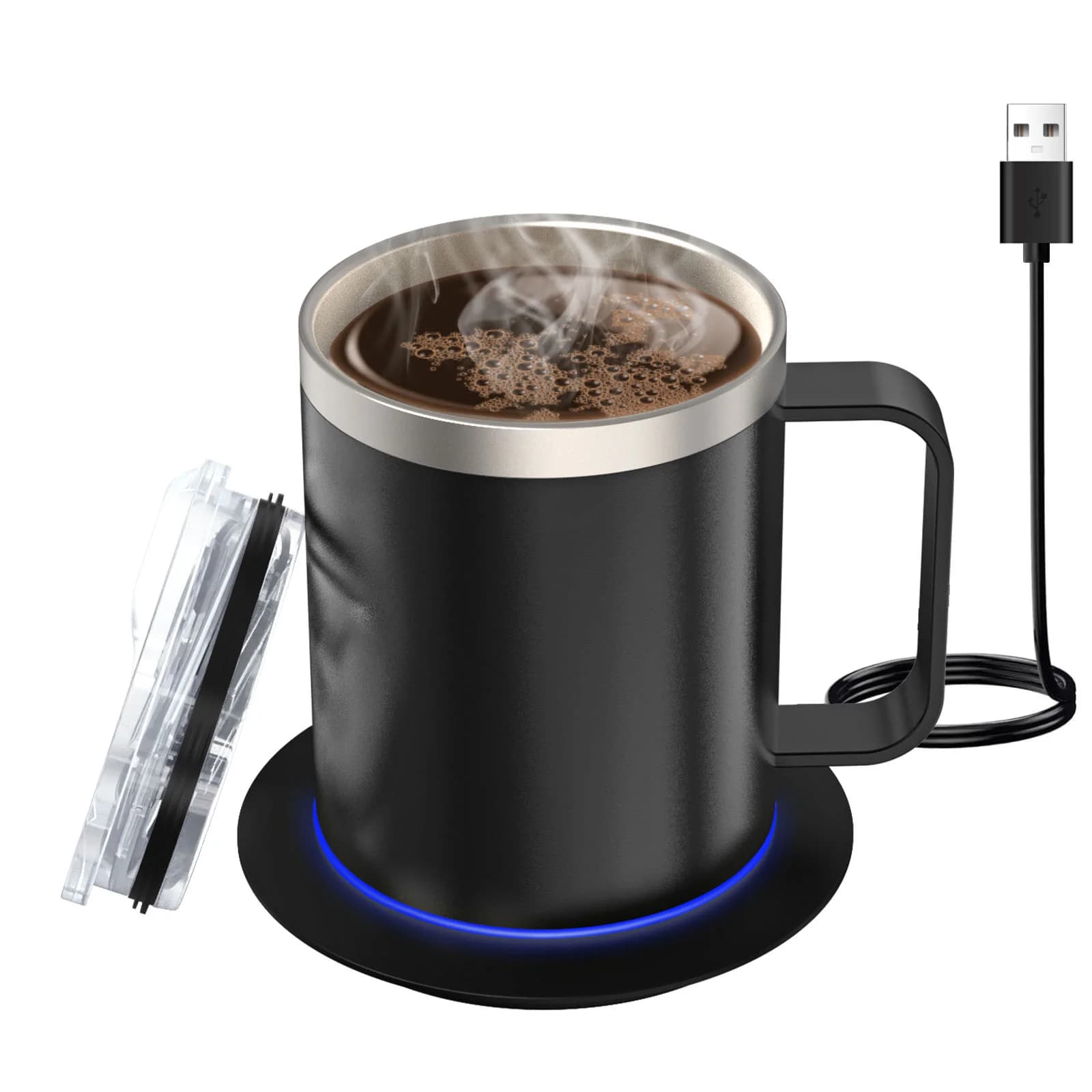 Θερμαινόμενη κούπα καφέ 12oz USB