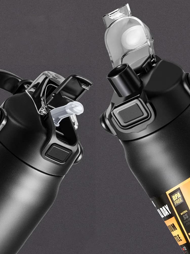 Outdoor θερμός κούπα με καλαμάκι 0.8-1.5L