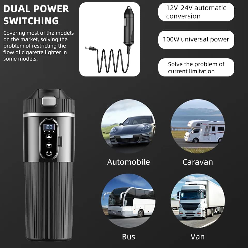 Ηλεκτρικό κύπελλο θέρμανσης 500ml 12V/24V