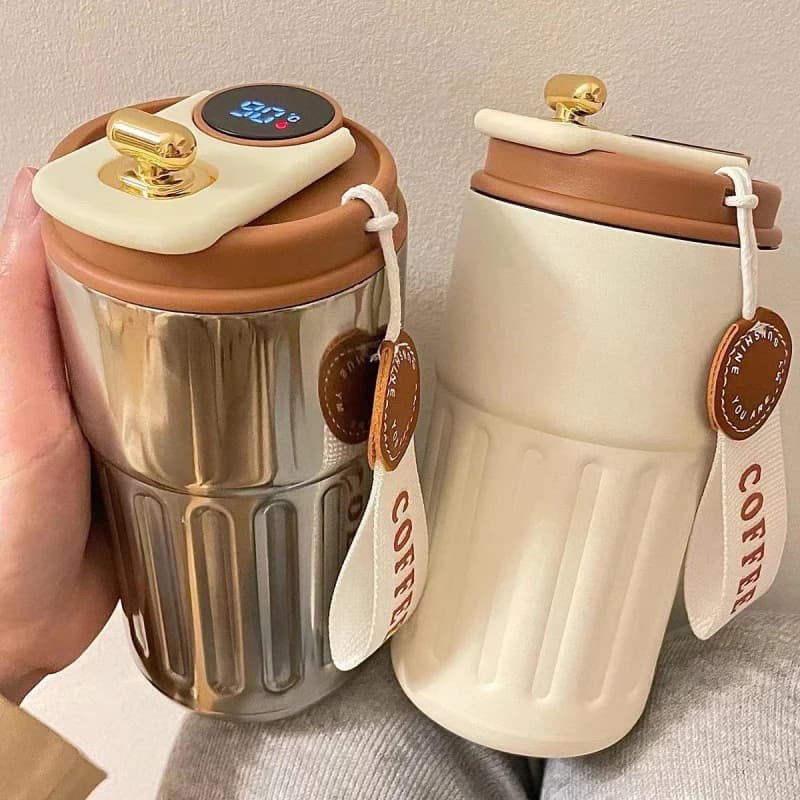 Θερμός μπουκάλι με ένδειξη θερμοκρασίας 450ml
