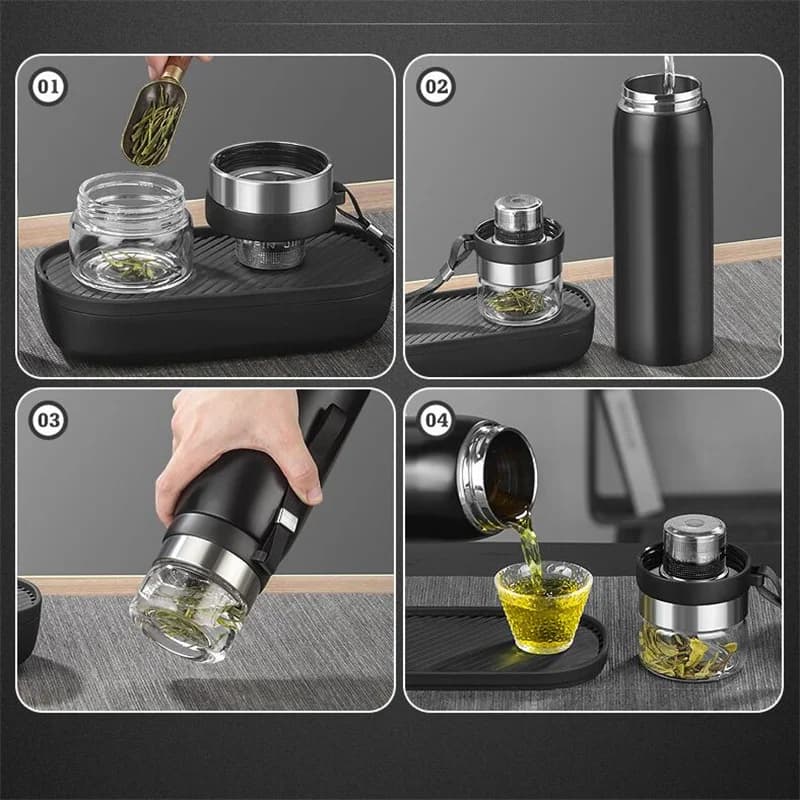 Θερμός με Έγχυμα Τσαγιού 750ml/1100ml