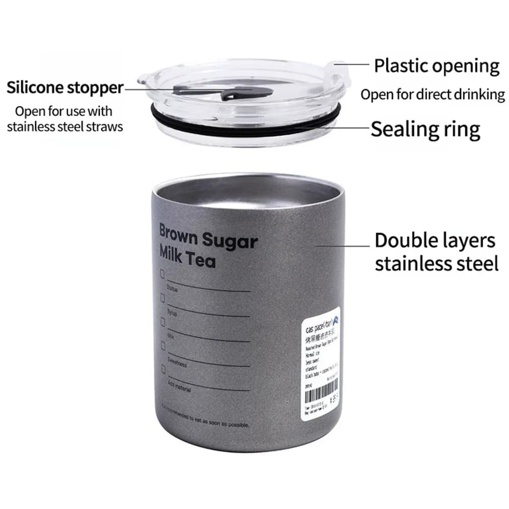Θερμός Κύπελλο με Καλαμάκι 600ml