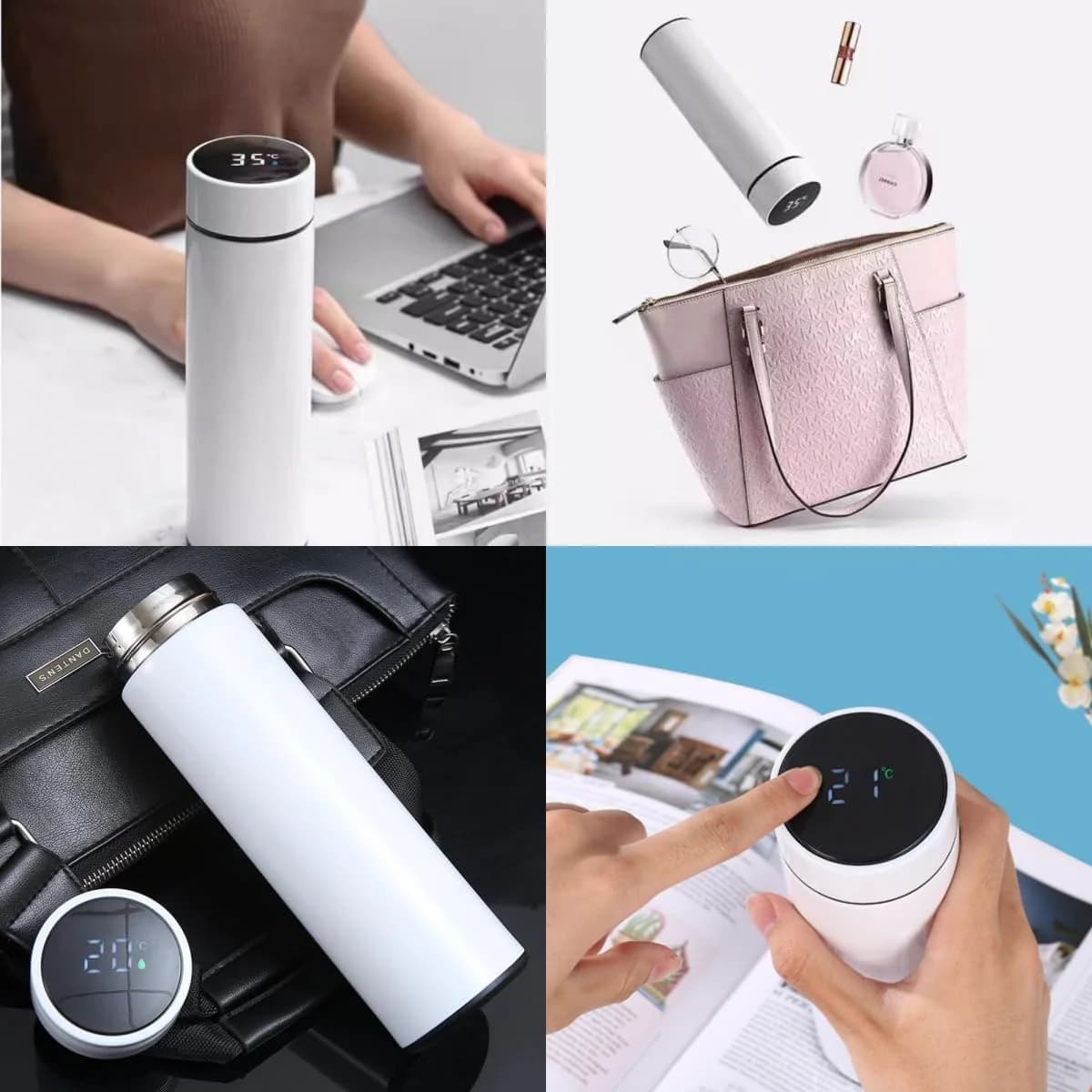 Θερμός κύπελλο 500ml με ένδειξη θερμοκρασίας