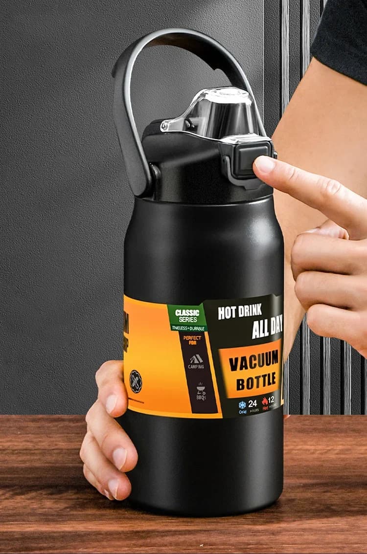 Outdoor θερμός κούπα με καλαμάκι 0.8-1.5L
